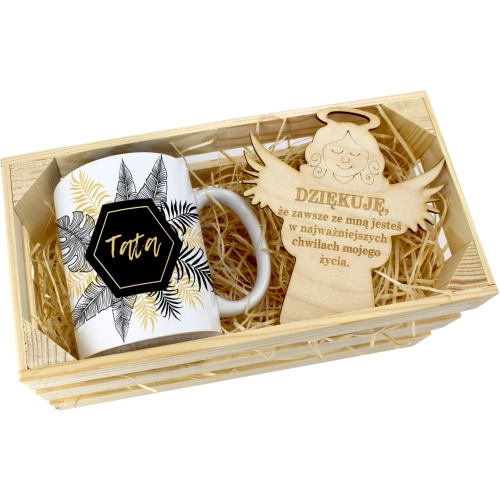 KUBEK W SKRZYNCE NA PREZENT DZIEŃ OJCA TATY TATA