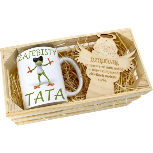 KUBEK W SKRZYNCE NA PREZENT DZIEŃ OJCA TATY TATA