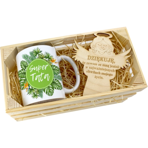 KUBEK W SKRZYNCE NA PREZENT DZIEŃ OJCA TATY TATA