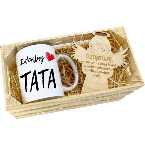 KUBEK W SKRZYNCE NA PREZENT DZIEŃ OJCA TATY TATA