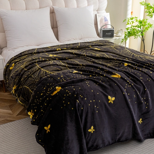 Koc z mikrofibry 160x200 cm we wzory – miękki i ciepły, idealny na kanapę lub łóżko