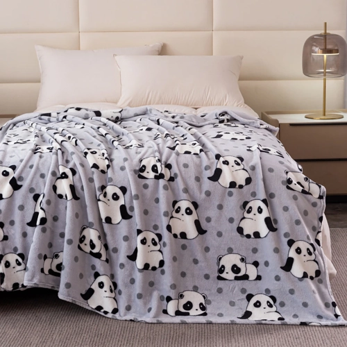 Koc z mikrofibry 160x200 cm we wzory – miękki i ciepły, idealny na kanapę lub łóżko