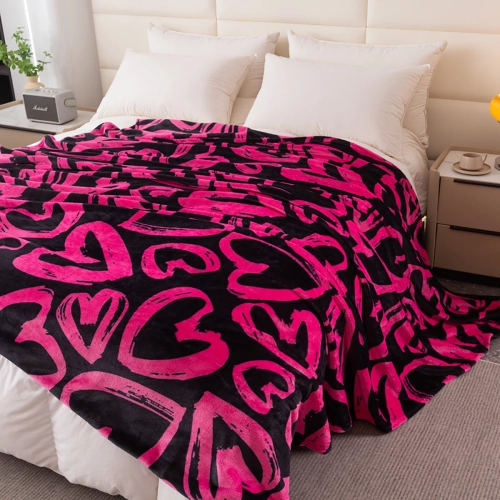 Koc z mikrofibry 160x200 cm we wzory – miękki i ciepły, idealny na kanapę lub łóżko