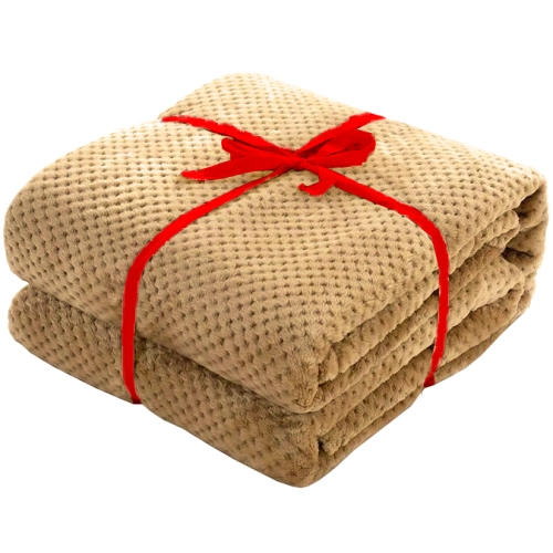 GRUBY MIĘKKI KOC RICKY 200x220 ZYGZAK NARZUTA PLED