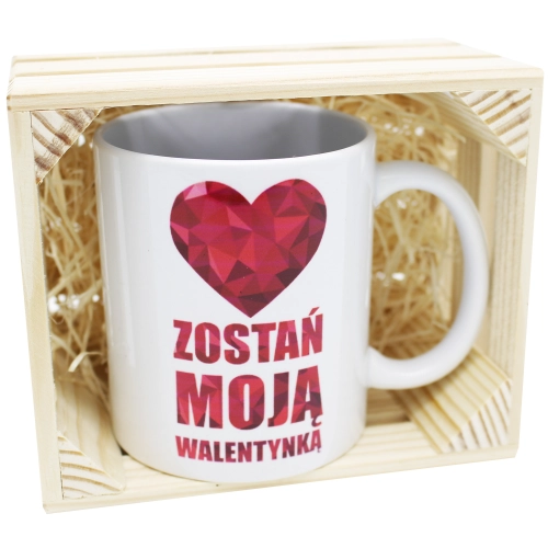 SUPER PREZENT KUBEK Z NADRUKIEM W SKRZYNCE