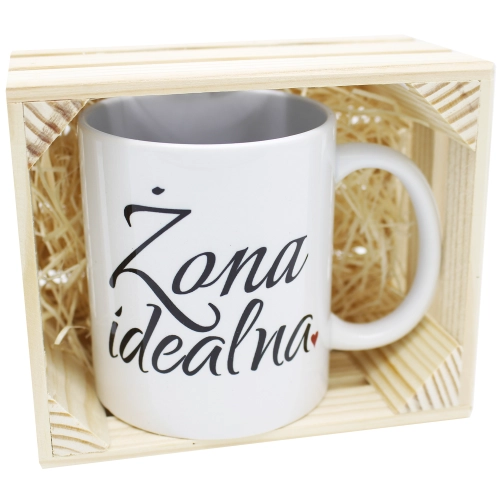 SUPER PREZENT KUBEK Z NADRUKIEM W SKRZYNCE