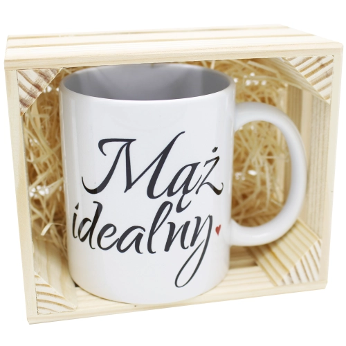 SUPER PREZENT KUBEK Z NADRUKIEM W SKRZYNCE