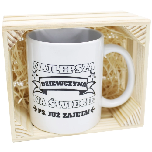 SUPER PREZENT KUBEK Z NADRUKIEM W SKRZYNCE