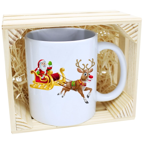 KUBEK W SKRZYNCE NA PREZENT ŚWIĄTECZNY MIKOŁAJ