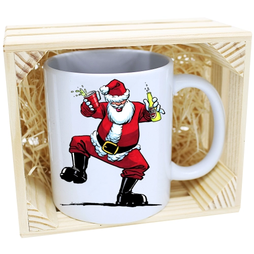 KUBEK W SKRZYNCE NA PREZENT ŚWIĄTECZNY MIKOŁAJ