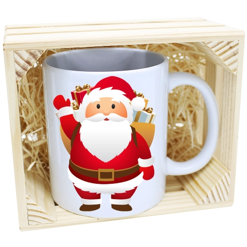 KUBEK W SKRZYNCE NA PREZENT ŚWIĄTECZNY MIKOŁAJ