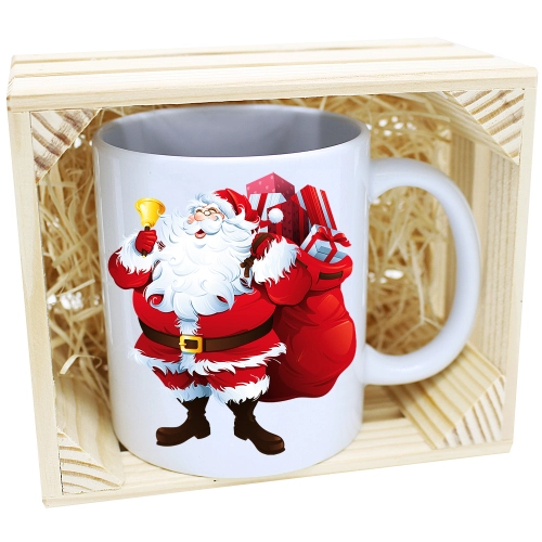KUBEK W SKRZYNCE NA PREZENT ŚWIĄTECZNY MIKOŁAJ
