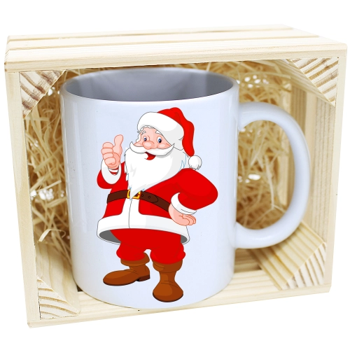 KUBEK W SKRZYNCE NA PREZENT ŚWIĄTECZNY MIKOŁAJ
