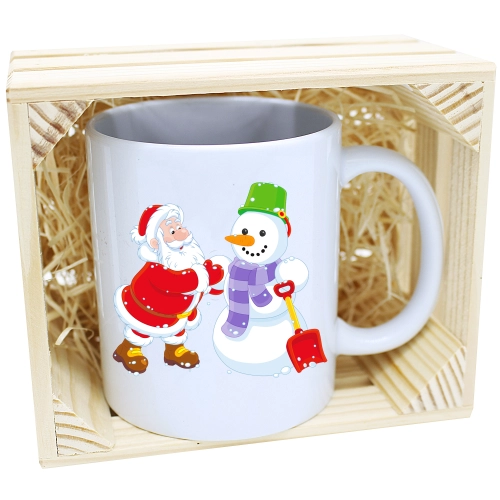 KUBEK W SKRZYNCE NA PREZENT ŚWIĄTECZNY MIKOŁAJ