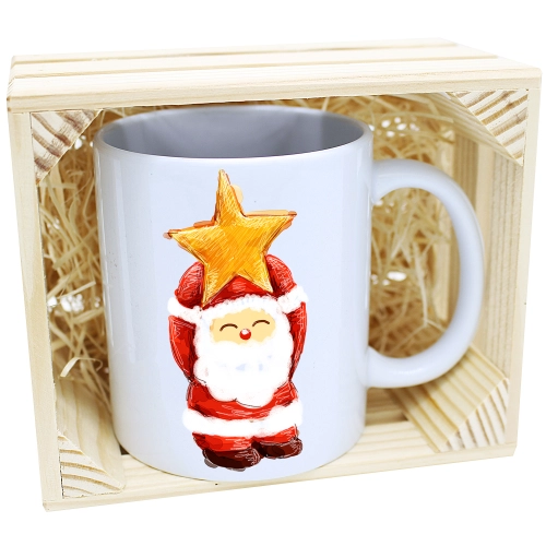 SUPER KUBEK 330ml W SKRZYNCE NA PREZENT ŚWIĄTECZNY