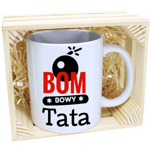 KUBEK W SKRZYNCE NA PREZENT DZIEŃ OJCA TATY TATA