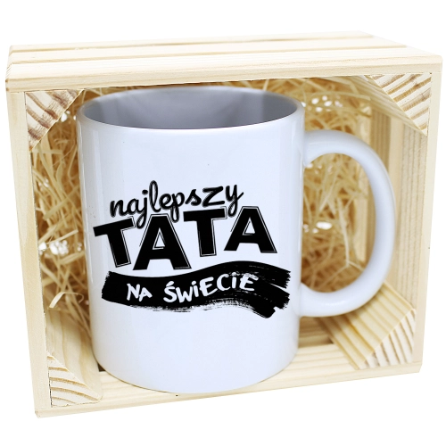 KUBEK W SKRZYNCE NA PREZENT DZIEŃ OJCA TATY TATA