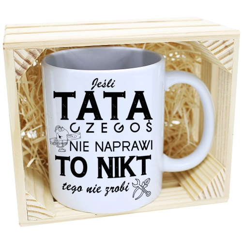 KUBEK W SKRZYNCE NA PREZENT DZIEŃ OJCA TATY TATA