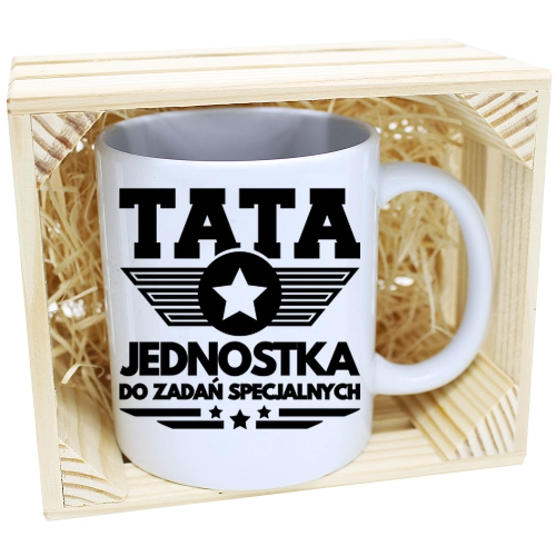 KUBEK W SKRZYNCE NA PREZENT DZIEŃ OJCA TATY TATA