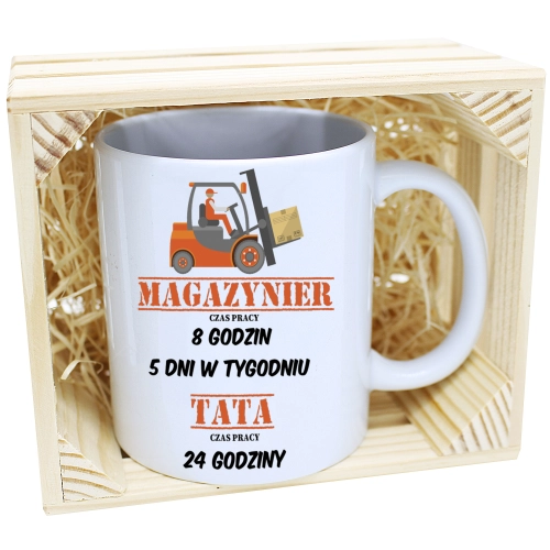 KUBEK W SKRZYNCE NA PREZENT DZIEŃ OJCA TATY TATA