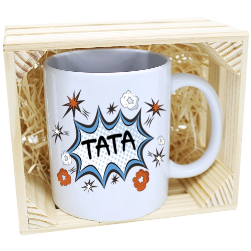 KUBEK W SKRZYNCE NA PREZENT DZIEŃ OJCA TATY TATA