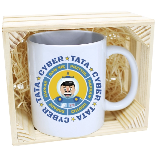 KUBEK W SKRZYNCE NA PREZENT DZIEŃ OJCA TATY TATA