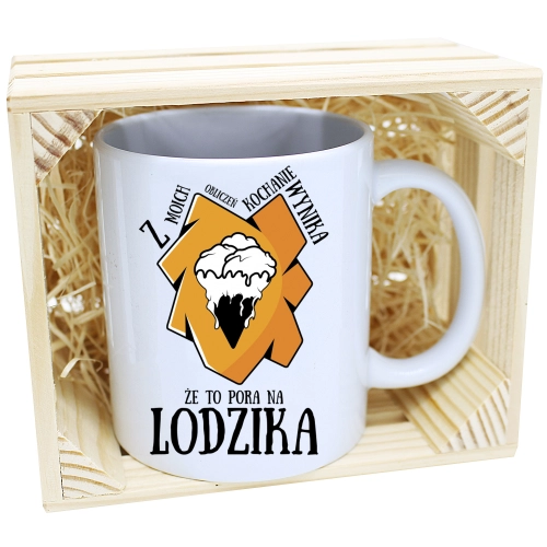 KUBEK W SKRZYNCE NA PREZENT DZIEŃ CHŁOPAKA FACET