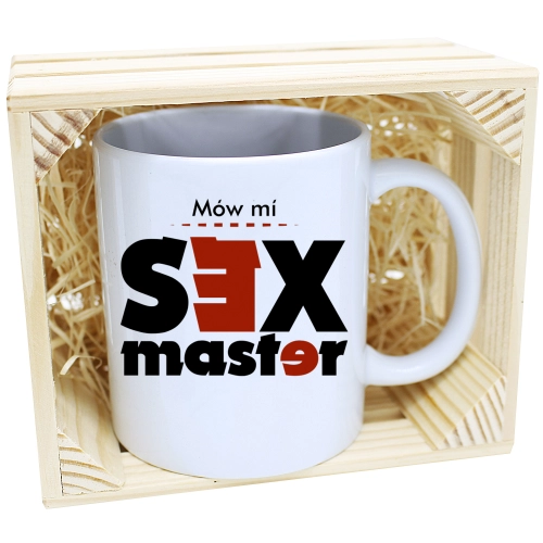 KUBEK W SKRZYNCE NA PREZENT DZIEŃ CHŁOPAKA FACET