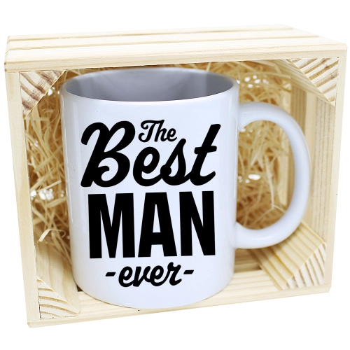 KUBEK W SKRZYNCE NA PREZENT DZIEŃ CHŁOPAKA FACET