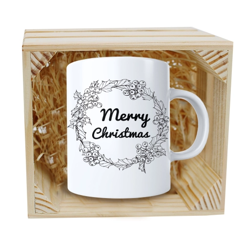 SUPER KUBEK 330ml W SKRZYNCE NA PREZENT ŚWIĄTECZNY