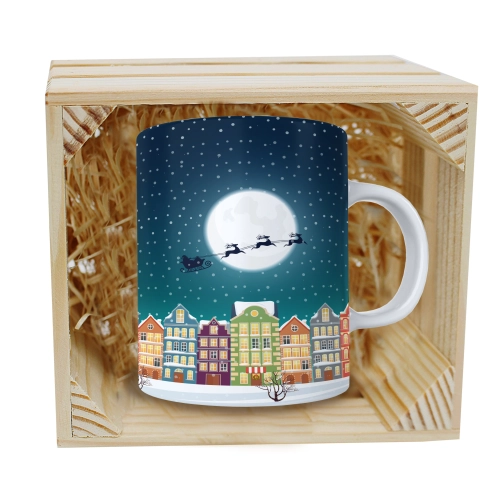 SUPER KUBEK 330ml W SKRZYNCE NA PREZENT ŚWIĄTECZNY