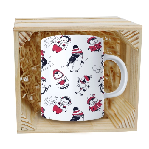 SUPER KUBEK 330ml W SKRZYNCE NA PREZENT ŚWIĄTECZNY