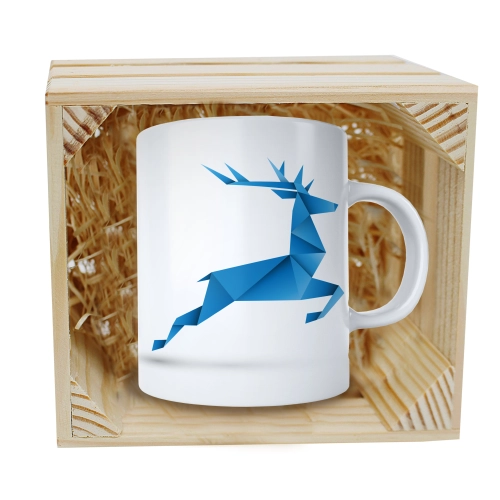 SUPER KUBEK 330ml W SKRZYNCE NA PREZENT ŚWIĄTECZNY