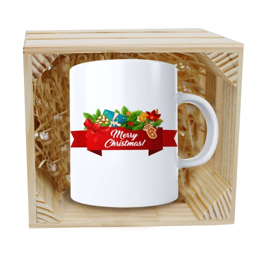 SUPER KUBEK 330ml W SKRZYNCE NA PREZENT ŚWIĄTECZNY