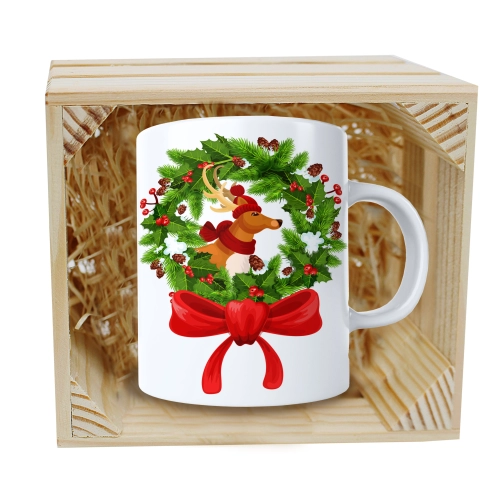 SUPER KUBEK 330ml W SKRZYNCE NA PREZENT ŚWIĄTECZNY