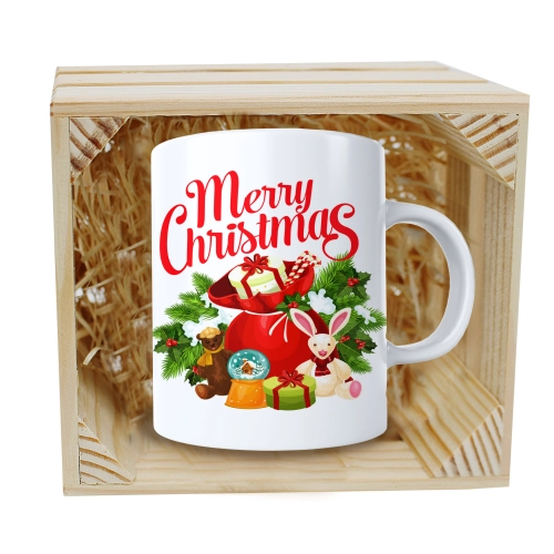 SUPER KUBEK 330ml W SKRZYNCE NA PREZENT ŚWIĄTECZNY