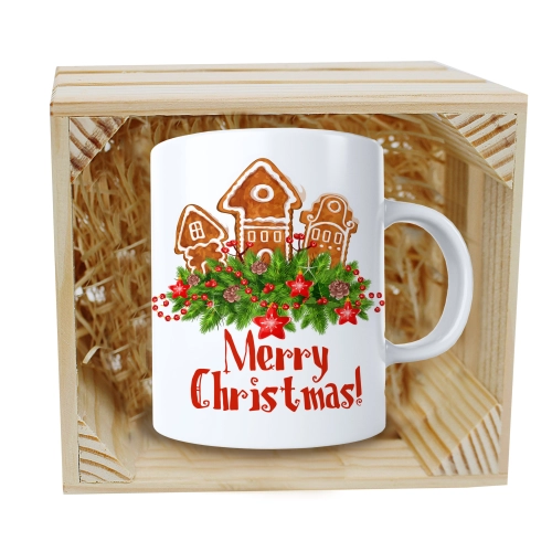 SUPER KUBEK 330ml W SKRZYNCE NA PREZENT ŚWIĄTECZNY