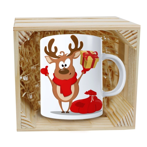 SUPER KUBEK 330ml W SKRZYNCE NA PREZENT ŚWIĄTECZNY