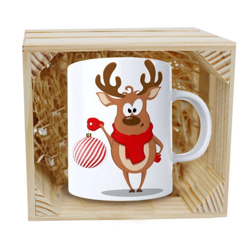 SUPER KUBEK 330ml W SKRZYNCE NA PREZENT ŚWIĄTECZNY