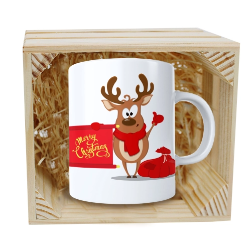 SUPER KUBEK 330ml W SKRZYNCE NA PREZENT ŚWIĄTECZNY