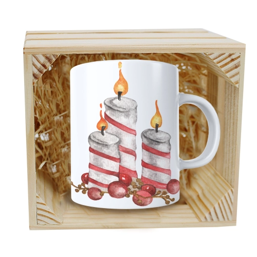 SUPER KUBEK 330ml W SKRZYNCE NA PREZENT ŚWIĄTECZNY