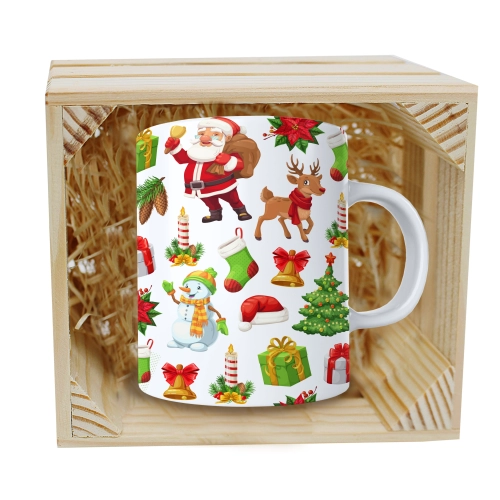 SUPER KUBEK 330ml W SKRZYNCE NA PREZENT ŚWIĄTECZNY