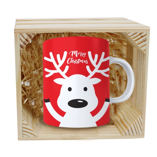 SUPER KUBEK 330ml W SKRZYNCE NA PREZENT ŚWIĄTECZNY