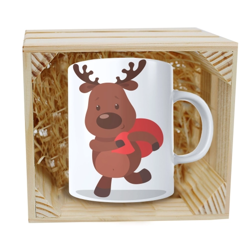 SUPER KUBEK 330ml W SKRZYNCE NA PREZENT ŚWIĄTECZNY