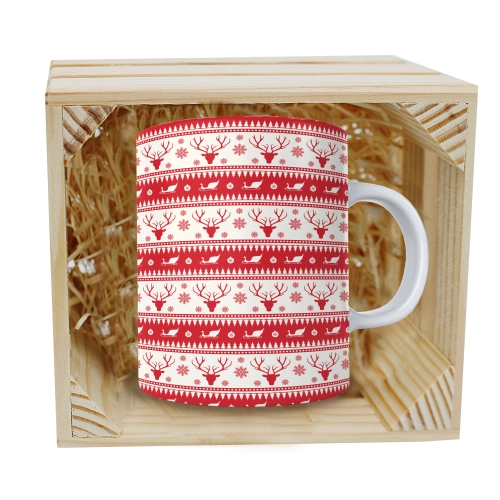 SUPER KUBEK 330ml W SKRZYNCE NA PREZENT ŚWIĄTECZNY