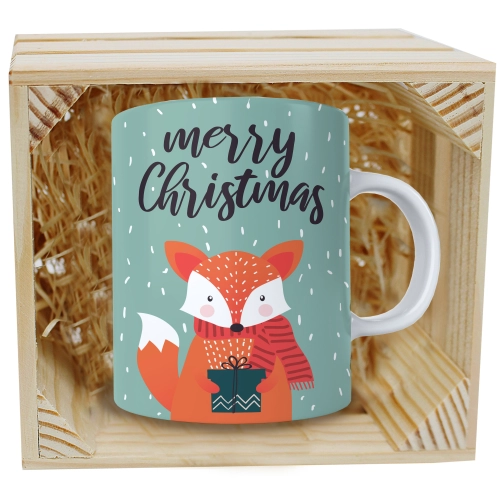 SUPER KUBEK 330ml W SKRZYNCE NA PREZENT ŚWIĄTECZNY