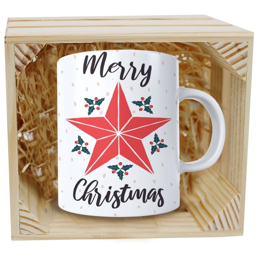 SUPER KUBEK 330ml W SKRZYNCE NA PREZENT ŚWIĄTECZNY