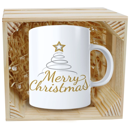 SUPER KUBEK 330ml W SKRZYNCE NA PREZENT ŚWIĄTECZNY