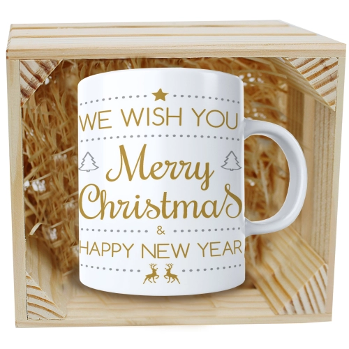 SUPER KUBEK 330ml W SKRZYNCE NA PREZENT ŚWIĄTECZNY