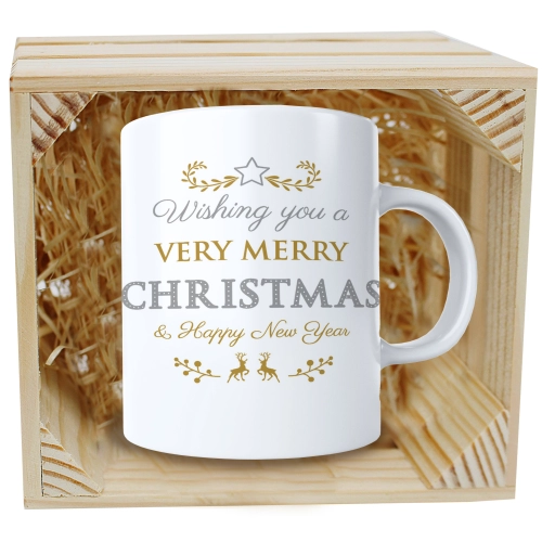 SUPER KUBEK 330ml W SKRZYNCE NA PREZENT ŚWIĄTECZNY